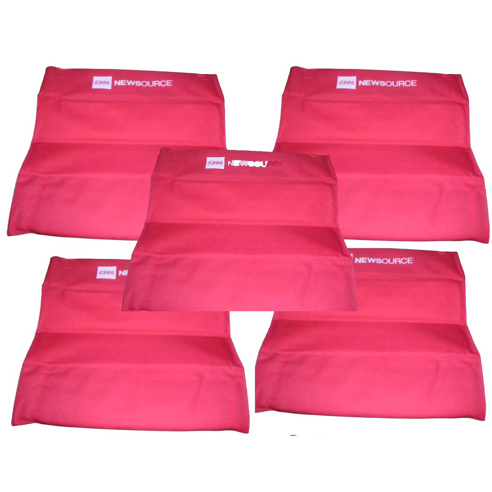 5 x Accordion-Fold Stadium Seat Cushions 15.25" x 15.25", CNN NEWSOURCE